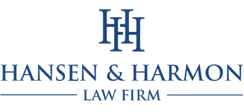 Hansen Harmon Injury Law Logo blue with double H 350x162
