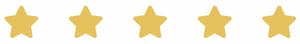 5 stars on white background