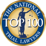 Top 100 trial lawyer badge award for top personal injury lawyer