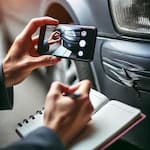 Documenting damages and collecting evidence using a cell phone camera