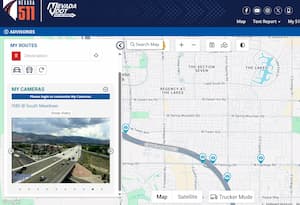 Image of NDOT Traffic Camera interface