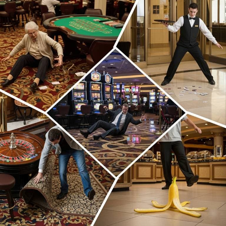 Slip, Trip, and Falls premises liability depicted in las vegas hotels and casinos