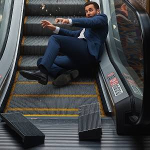 escalator accident causing injury in a casino