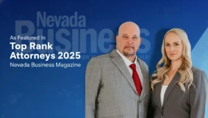Ranked Top Nevada Attorneys by Nevada Business Magazine